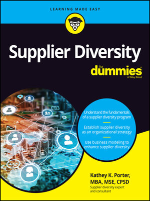 cover image of Supplier Diversity For Dummies